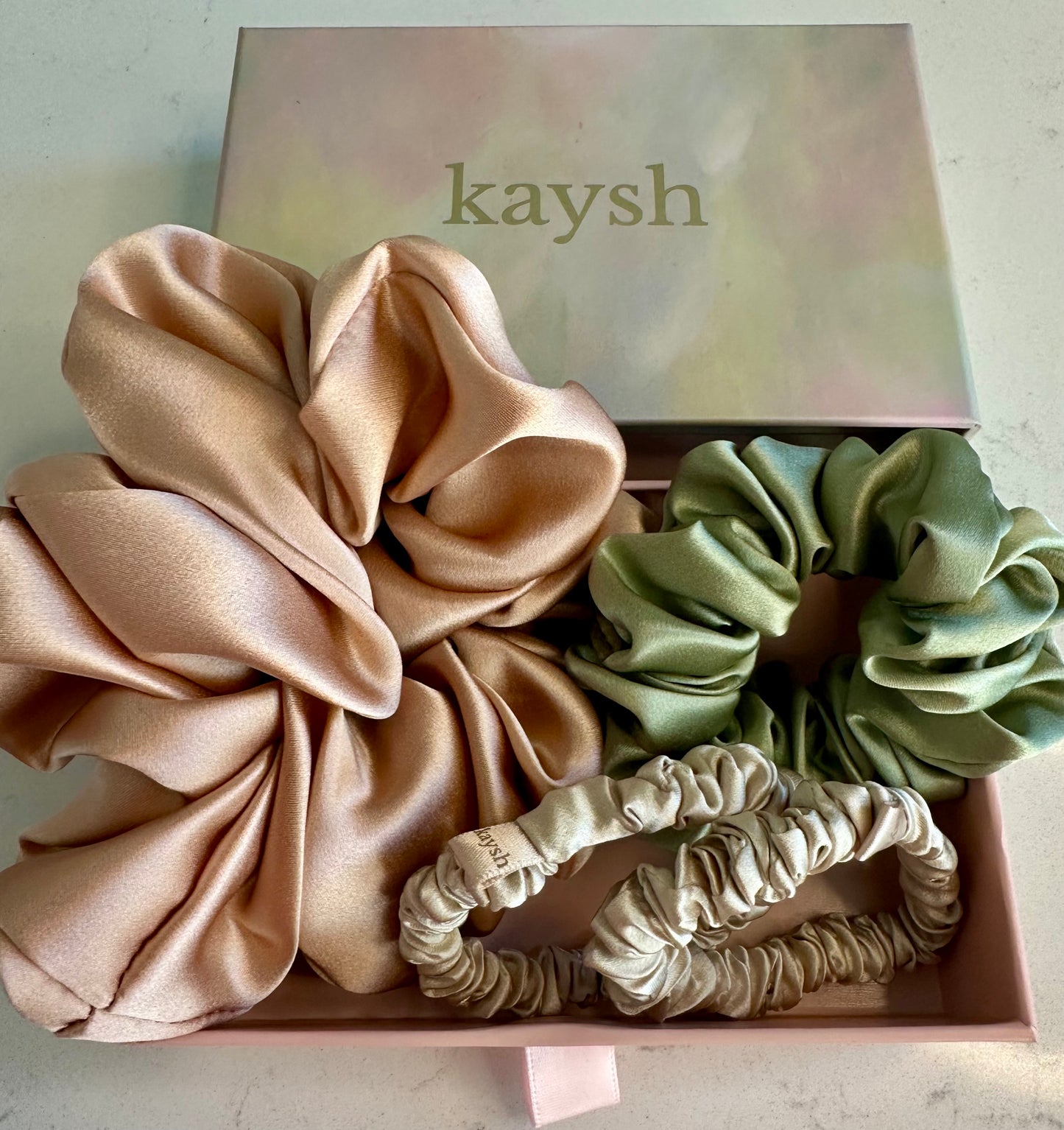 Willow Complete Scrunchie Set - 100% Mulberry Silk