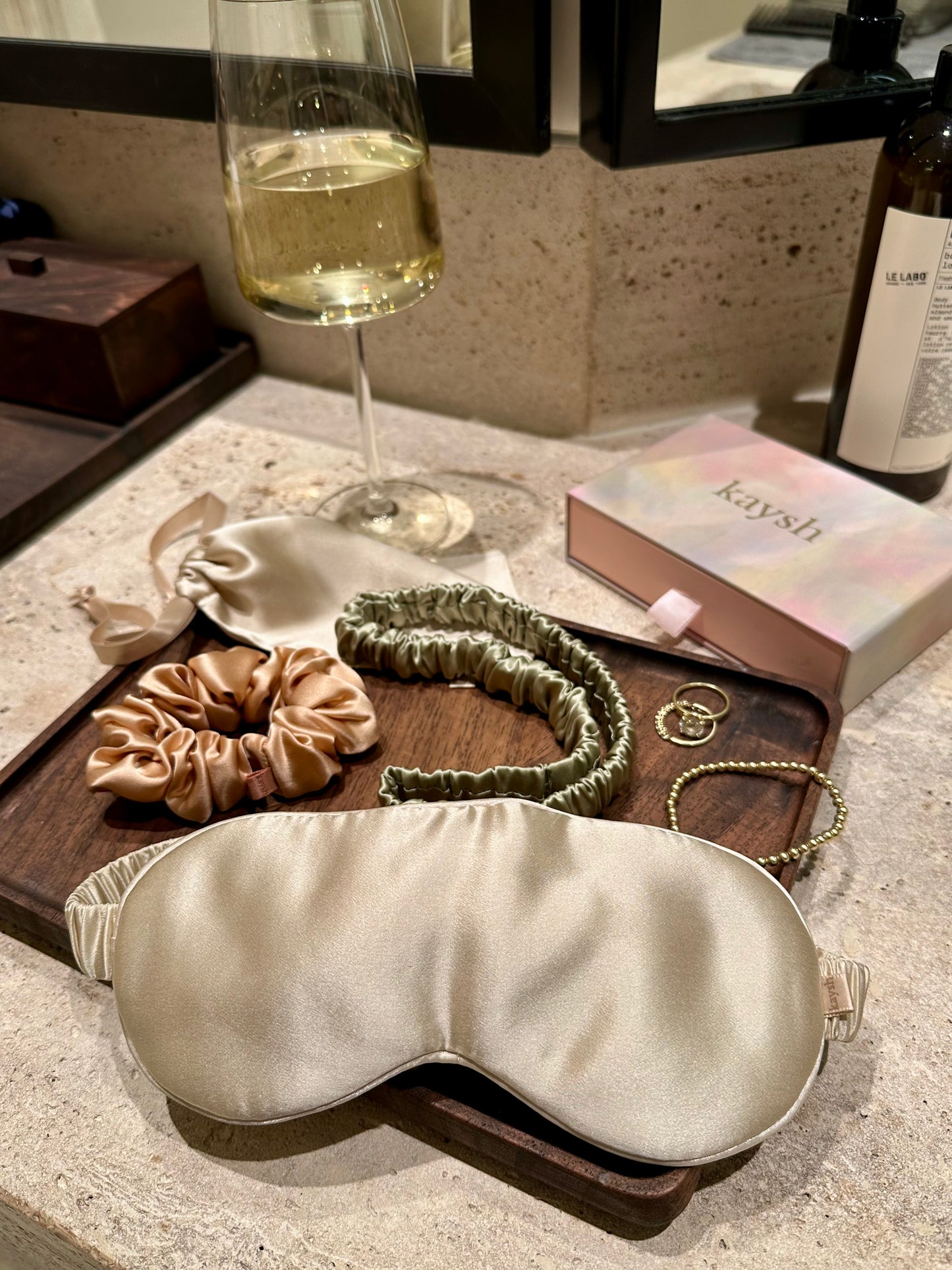 Willow Eye Mask Set - 100% Mulberry Silk